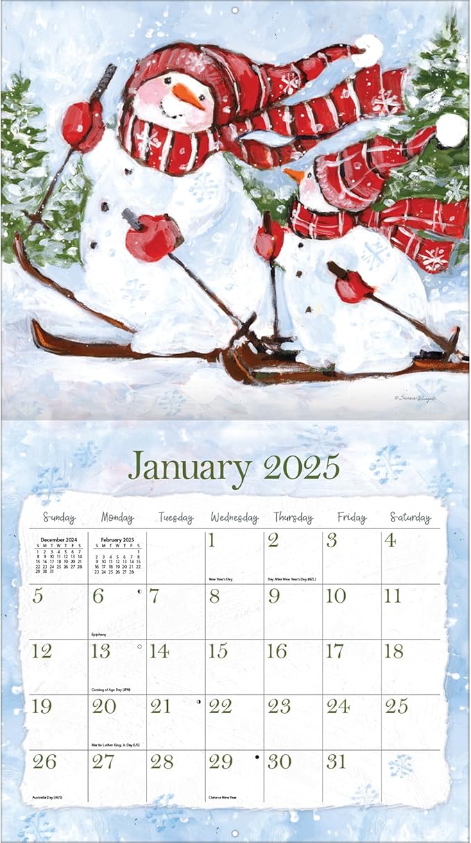 LANG Sam Snowman 2025 Wall Calendar (25991001939)