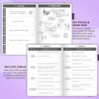 Clever Fox Planner – Undated Weekly & Monthly Planner for Productivity, Time Management & Goals – Organizer Journal – A5 (Purple)