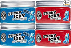 Chemical Guys Sticky Icky Car Cleaning Gel, Green Apple & Sweet Strawberry Scent - Detailing Kit, Car Dust Crevice Cleaner, Slime Auto Air Vent, Cleaning Putty for Keyboard Cleaner (4 Pack) - CJK1004