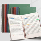 EMSHOI 3 Pack Spiral Notebook 7.48" x 10.15" - B5 Large Composition Notebooks College Ruled, 480 Pages 100gsm Lined Paper, Plastic Hardcover Journals for Writing Women Men Work School Supplies Gifts
