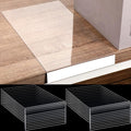 Containlol 50 Pcs Moveable Shelf Label Holders, Clear Bookshelf Label Library Shelf Markers Bookshelf Divider Tags for Library Office Classroom Home(6.5 x 5.12 x 0.8 Inch)