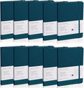 EMOMAS Lined Journal Notebook, 10Pack Hardcover Notebook for Men & Women – Journals for Writing, Work, School, Home & Daily Notes, 160 Pages – Medium A5, 5.7"x8", 100 gsm Thick Paper (Turquoise)