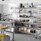 Regal Altair 18" Deep x 54" Wide x 74" Height Wire Shelving Kit | 6-Tier | NSF Commercial Storage Rack Unit