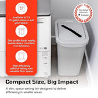 Sturdy Essentials City Box 7 Gallon Double Bin Trash Can Recycle Bin with Lid for Residential, Business, and Commercial Recycling - NYC Compliant (Double Kit Paper Waste)