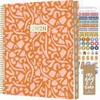 bloom daily planners 2026 Planner (January to December) - 8.5” x 11” Weekly & Monthly Dated Agenda Organizer Book with Stickers & Tabs - Flexible Soft Cover - Moments of Grace