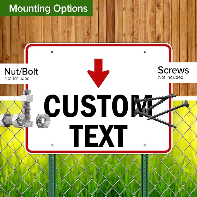 Custom Arrow,Custom Directional Sign, Down Arrow,36x48 Inches, Rust Free DiBound, Fade Resistant, Made in USA by My Sign Center