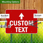 Custom Arrow,Custom Directional Sign, Up Arrow,36x48 Inches, Rust Free DiBound, Fade Resistant, Made in USA by My Sign Center