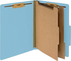 Blue Summit Supplies 30 Letter Size Light Blue Classification Folders, 2 Dividers, 2 Inch Tyvek Expansions, Durable 2, Letter Size, Light Blue Color, 30 Pack