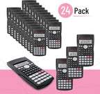 Mr. Pen- Scientific Calculators Bulk, 24 Pack, 2 Line, 240 Functions, 12 Digit Math Calculator Scientific with Protective Hardcover