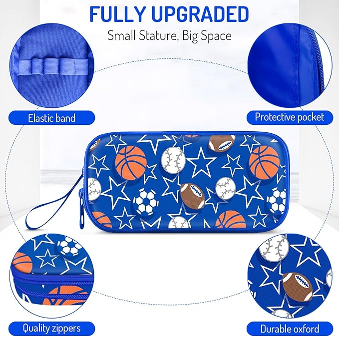 Fitvc Large Pencil Case for Boys,Sports Boys Pencil Pouch for Kids Teens School,Large Capacity Pen Box Marker Organizer for School