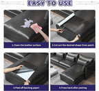 Besezx Leather Repair Patch Tape Kit, Self Adhesive Leather Repair for Furniture, Couch, Sofa, Car Seats,Office Chair,Vinyl Repair Kit.30inx16in