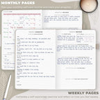 Clever Fox Self-Care Journal – Daily Reflection Notebook – Mental Health & Personal Development Planner, Meditation & Mood Log, A5 (Foggy Alps)