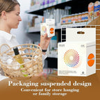2 Inch Color Coding Round Labels (2000Pcs, 4 Rolls) - Round Color Dot Stickers for Inventory, Pantry, Warehouse Organization - Orange Circle Dot Labels
