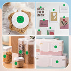1 Inch Round Color Coding Labels, 1000 Dots Per Roll Green Color Coded Dot Stickers, Round Color Dot Labels for Organizing, Filing, and Storage
