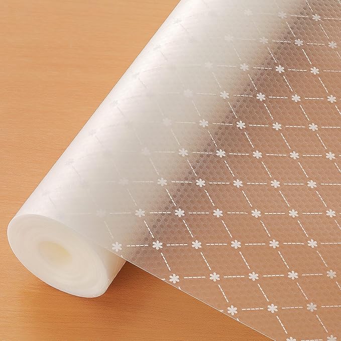 Cooyes Shelf Liner – Premium Non-Adhesive Cabinet & Drawer Liner for Kitchen – Waterproof Shelf Paper with Modern Pattern – Durable EVA Cabinet Mat – Easy to Cut （24" W x 240" L）