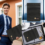 2 Pcs Fireproof Waterproof Document Bag(2000℉) – Fire & Waterproof Money Pouchfor for Cash w/Zipper – Safe Storage for A4/A5 Documents Holder, File, Cash, Jewelry, Passport, Tablet, Laptop