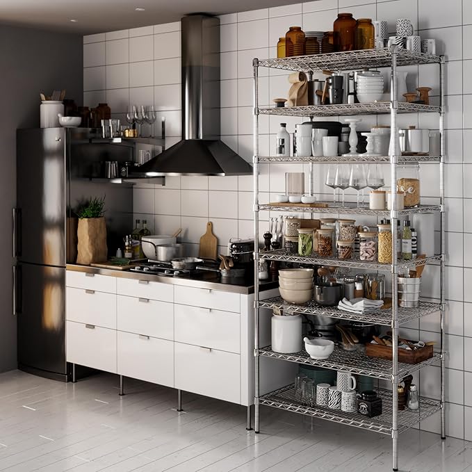 Regal Altair 24" Deep x 36" Wide x 86" Height Wire Shelving Kit | 8-Tier | NSF Commercial Storage Rack Unit