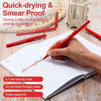 Fuyoooo 36 Pcs Felt Tip Pens 0.7mm Medium Point Colored Felt Tip Pens for Journaling Planner Writing Note-taking Art Office and School Supplies(Red)