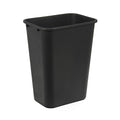 Amazon Basics Trash Can, Rectangular Commercial Office Wastebasket, 10 Gallon (Pack Of 1), Black
