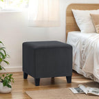 Edeco Ottoman with Square Cube Design, 16 Inch Footstools and Ottomans Small, Large Load Capacity, Square Foot Rest Ottoman for Living Room