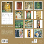 Graphique 2026 Klimt Wall Calendar | 12” x 12” | Thick Paper | Home & Office Organizer | Large Monthly Grid | 3 Languages & Marked Holidays | 4 Month Preview Page for 2027