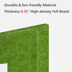 Neatsure Large Cork Board for Wall, 36" x 24" Bulletin Board with Pushpins, 6 Panels Felt Tiles Tack Push Pin Board for Office, Forest Green