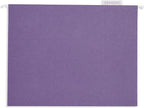 25 Blue Summit Supplies Purple Hanging File Folders - Letter Size, Durable 11pt Paper, Hanging File Folders, Purple, with Plastic Tabs and Inserts Included
