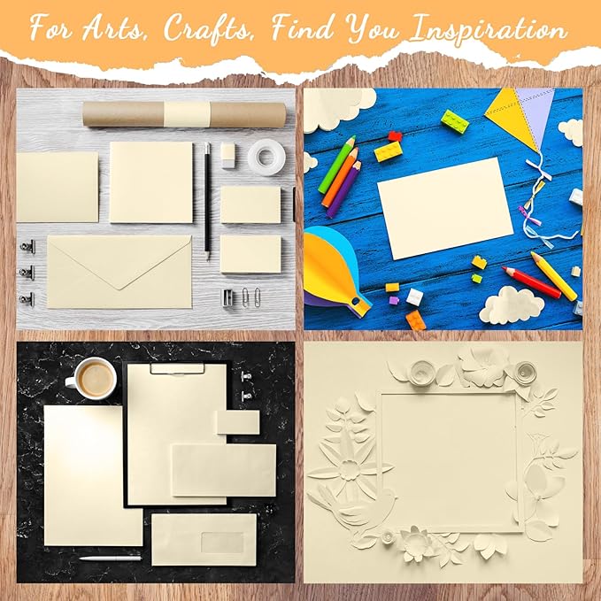 Fainne 200 Sheets 8.5 x 11 Inches Card stock Thick Paper Heavyweight Card Stock Printer Paper 250 GSM 92 lb Cover 170 lb Text for Invitations Menus Crafts DIY Projects(pale yellow)