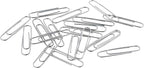 Amazon Basics Jumbo Size Office Paper Clips, Non Skid, 1000 Count (10 Pack of 100), Silver, A7072557