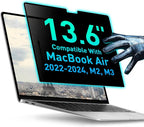Magnetic Privacy Screen Compatible with MacBook Air 13.6" 2022, 2023, 2024, M2, M3 Anti-Blue Light Laptop Screen Protector Filter Blue Light Blocking Filter