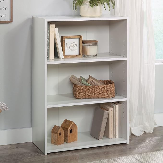 Sauder Beginnings 3-Shelf Bookcase/ Book shelf, Soft White finish