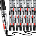 Thenshop 24 Pack Jumbo Permanent Markers Bulk: Large Chisel Tip Permanent Markers Quick Drying Waterproof Pallet Pens for Office Logistics Company and More(Black)