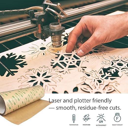 DBSTAR 3M 468MP Double Sided Adhesive Transfer Tape Sheet Roll (1, 12 in x 15 ft)