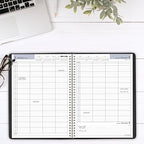 AT-A-GLANCE 2026 Appointment Book Planner, Daily, Four Person Group Planner, 8" x 11", Large, Quarter-Hourly, DayMinder, Black (G5600026)