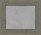 Amanti Art Grey Framed Magnetic Board 23x27 Small Vision Board for use with Magnets, 100% Metal Sheet to Display Items as Office Decor or for Home Organization in mudroom, Kitchen or Kids Room