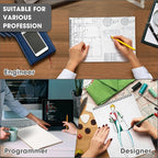 Engrowtic 2 Pack Top Spiral Graph Paper Notebooks 8.7 X11.4 Inch A4 Grid Paper Notepad 70 Sheet Memo Steno Pad for Engineering Writing Sketching Drawing School Office Supplies (Kraft)