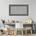 Amanti Art Black Framed Magnetic Board 16x28 Small Vision Board for use with Magnets, 100% Metal Sheet to Display Items as Office Decor or for Home Organization in mudroom, Kitchen or Kids Room