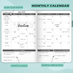 Clever Fox Planner – Undated Weekly & Monthly Planner for Productivity, Time Management & Goals – Organizer Journal – A5 (Aquamarine)