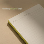 Daily To-Do List Notepad – Desk Pad for Work and Study, Lime, 8.25x5.85 Inches