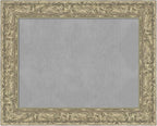 Amanti Art Silver Framed Magnetic Board 25x31 Medium Vision Board for use with Magnets, 100% Metal Sheet to Display Items as Office Decor or for Home Organization in mudroom, Kitchen or Kids Room