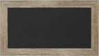 DesignOvation Beatrice Framed Magnetic Chalkboard, 13x23, Rustic Brown