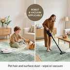 GENIMO Washable Area Rugs for Living Room, 8x10 Modern Non Slip Rugs, Low Pile Lightweight Soft Print Rug for Bedroom, Dining Room, Home Office, Washed Cream Green