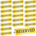 Aemygo 24 Pcs Metal Reserved Table Signs, Golden Table Top Reserved Sign for Restaurants, Double Sided Tent Guest Reservation Table Seat Sign for Wedding, Party, Ceremony, Events(5.91" x 3.15")