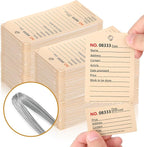 200 Pack Red Repair Tags with Wire Rope Service Repair Tags Numbered with Wire Durable 2.6 x 5.25 Inch Labels for Production Equipment Maintenance Price Notice (200, White, 2.6x5.25in)