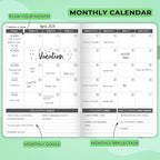 Clever Fox Planner – Undated Weekly & Monthly Planner for Productivity, Time Management & Goals – Organizer Journal – A5 (Mint)