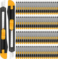 Lanties 300 Pcs Box Cutters Retractable Utility Knife Office Supplies 9mm Wide Blade Cutter Compact Razor Knife for Home Use(Black)