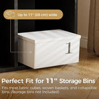 COMHOMA 8 Wood Cube Storage Organizer with Open Back and Removable Back Panels, 11In Black Cube Storage Bookshelf, Cubicle Shelf Bookcase for Home Office Bedroom Living Room, Vertical or Horizontal