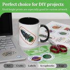 MECOLOUR Clear Sticker Paper for Inkjet Printer -95% Transparent 8.5x11 Inch Vivid Colors, Tear Resistant -50 Sheets
