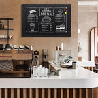 SELEAD Magnetic Chalkboard Words Sign - 20" x 30" Solid Wood Black Frame Wall Decor Bulletin Black Board for Home Kitchen, Business, Restaurant, Farmhouse
