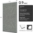 Olanglab Fiberglass Acoustic Wall Panels 4 Pack, 11.8'' x 23.6'' Sound Panels, Fabric Wrapped Sound Proof Panels for Walls (Dark Grey)